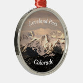 Loveland Pass, Colorado Metalen Ornament (Rechts)