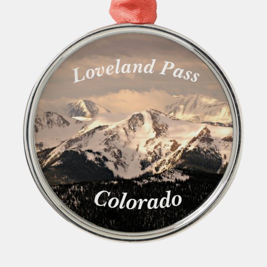 Loveland Pass, Colorado Metalen Ornament (Voorkant)