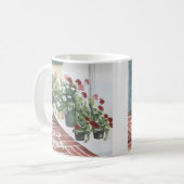 LOVELE BEHANDELDE WATERVERF FLORAL COFFEE MOK (Voorkant links)