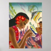 LOVELE HAWAII ~ COLORFUL TROPICAL POSTER (Voorkant)