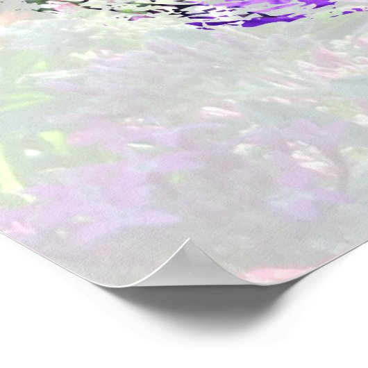 LOVELE PAARSE FLORAL BIBLE VERSE PHILIPPIANS 4:13 POSTER (Hoek)