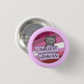 Loveliest Lesbian Ronde Button 3,2 Cm (Voorkant /achterkant)