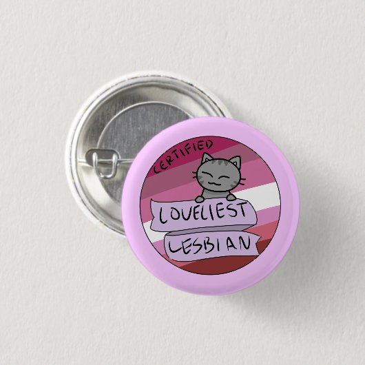 Loveliest Lesbian Ronde Button 3,2 Cm (Voorkant /achterkant)