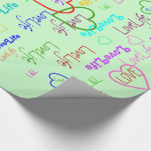 LoveLife multi-color Glossy Wrapping Paper Cadeaupapier (Hoek)