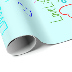 LoveLife multi-color wrapping Paper Cadeaupapier