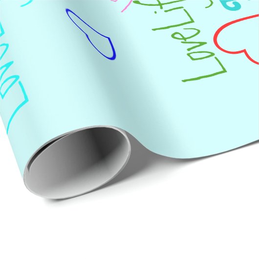 LoveLife multi-color wrapping Paper Cadeaupapier (Rol Hoek)
