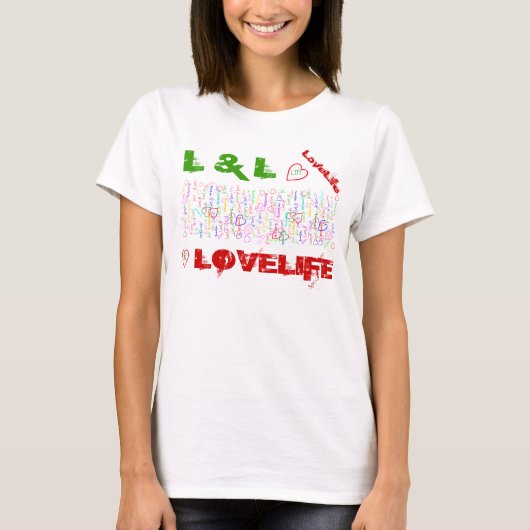 LoveLife multicolor T-Shirt (Voorkant)