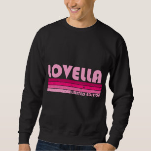 LOVELLA Naam Gepersonaliseerde Retro  jaren '90 Bi Trui