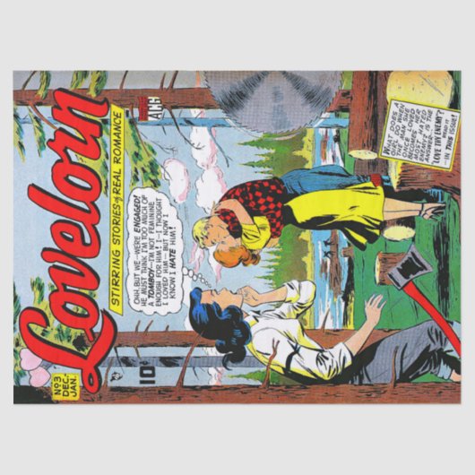 Lovelorn Betrayal Romance  Comics Tissuepapier (Voorkant)