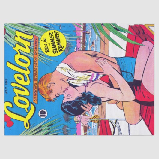 Lovelorn Mijn Zomer Romance Comics Tissuepapier (Voorkant)