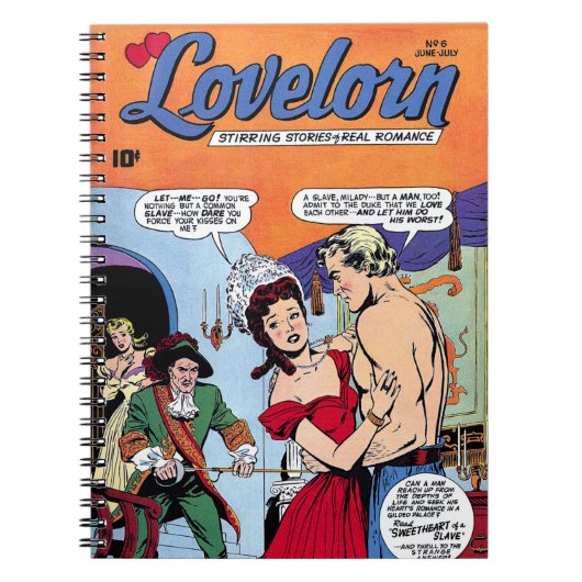 Lovelorn My Slave Romance Comics Notitieboek (Voorkant)