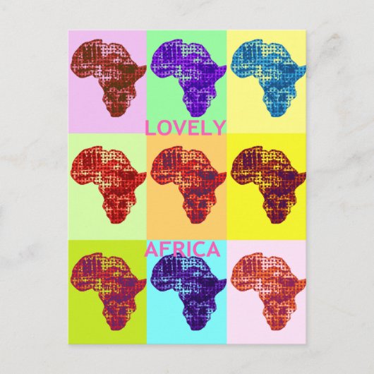 LOVELY AFRICA BRIEFKAART (Voorkant)