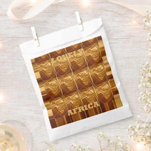 Lovely Africa Favor Bag Bedankzakje (Geknipt)