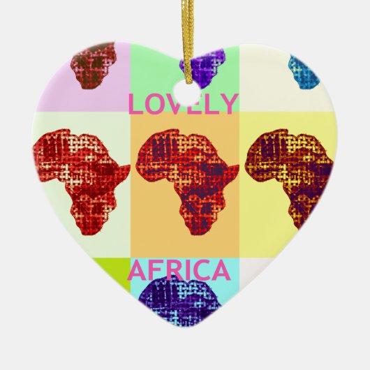 LOVELY AFRICA KERAMISCH ORNAMENT (Voorkant)