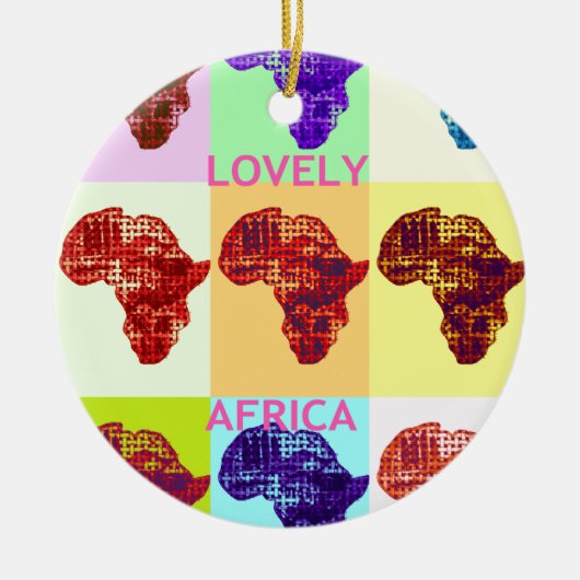 LOVELY AFRICA KERAMISCH ORNAMENT (Voorkant)