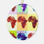 LOVELY AFRICA KERAMISCH ORNAMENT (Links)