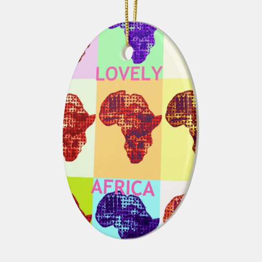LOVELY AFRICA KERAMISCH ORNAMENT (Links)
