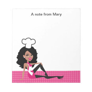 Lovely African American Girl Notepad Notitieblok