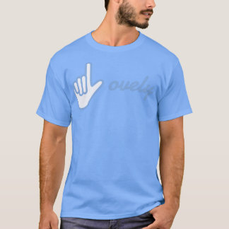 Lovely American Sign Language Hand Design T-shirt
