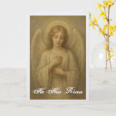 Lovely Angel Easter Greeting Card Kaart (Gele Bloem)
