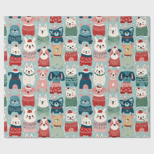 lovely animal design cadeaupapier (Vlak)