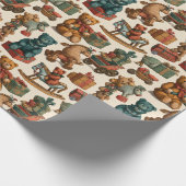 lovely animal design pattern cadeaupapier (Hoek)