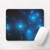 Lovely Aqua Blue Constellation Pleiades Celestial Muismat (Met muis)