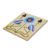 Lovely Art Nouveau Floral over Stone Tegeltje (Zijkant)