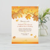 Lovely Autumn Uitnodiging (Staand voorkant)