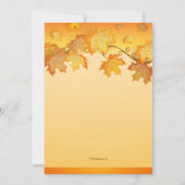 Lovely Autumn Uitnodiging (Achterkant)