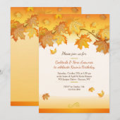 Lovely Autumn Uitnodiging (Voorkant / Achterkant)