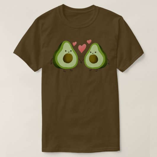 Lovely Avocado Couple Classic TShirt (Design voorkant)