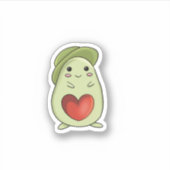 Lovely Avocado Sticker (Voorkant)