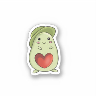 Lovely Avocado Sticker