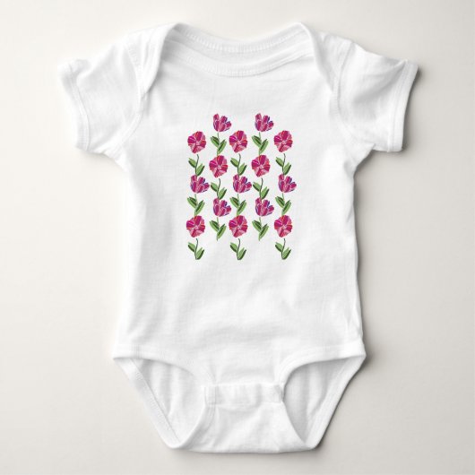 Lovely Azalea Flowers Romper (Voorkant)