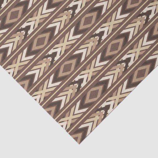 Lovely Aztec-patroon Tissuepapier (Detail)