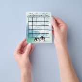 Lovely Baby Pinguins Baby shower Bingo Flyer (Hand)