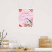 Lovely Baby shower Narwhal Welkome Poster (Keuken)