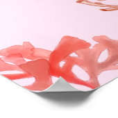 Lovely Baby shower Narwhal Welkome Poster (Hoek)