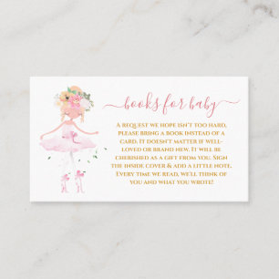 Lovely Ballerina Stanind Books for Baby Card Visitekaartje