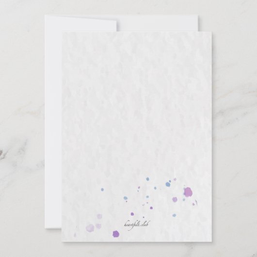 Lovely Ballerina Uitnodiging (Achterkant)