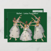 Lovely Ballet Lotus Formation Kaart (Voorkant / Achterkant)