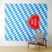 Lovely Bavaria Flag Wandkleed (In Situ (horizontaal))