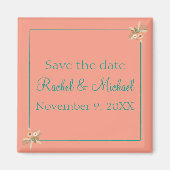 Lovely Beach Seashells sparen de Magnet van de Dat (Voorkant)