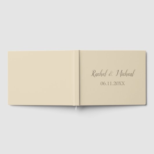 Lovely Beige Wedding Gastenboek (Volledig)