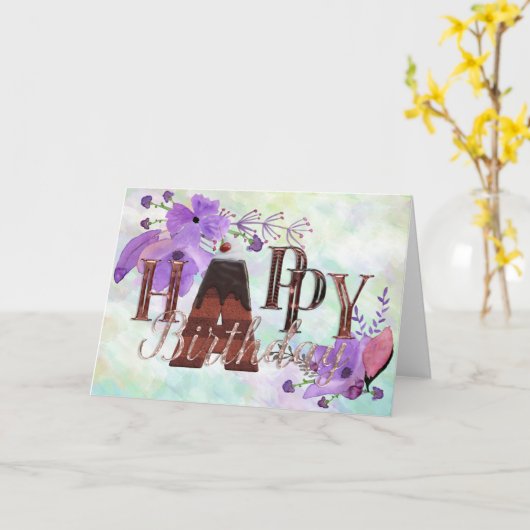 Lovely Birthday Greetings Card Kaart (Gele Bloem)