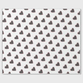 Lovely Black Hearts Patroon Cadeaupapier (Vlak)