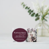 Lovely Blonde Lady - Fantasy Visitekaartjes (Staand voorkant)