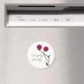 Lovely Blooms Magnet, Fuchsia Magneet (Insitu (Vaatwasser))