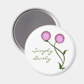 Lovely Blooms Magnet, Lavender Magneet (Voorkant / Achterkant)